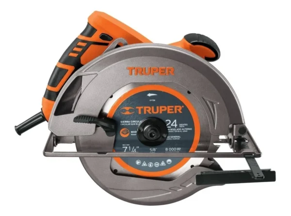 Electric Circular Saw Truper Professional SICI-7-1/4A3 – 18.5 cm | 1,750W | Orange | 60Hz